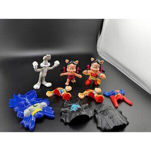 1991 McDonald's Looney Tunes Super Heroes Toys‎ DC Bugs Bunny Petunia Lot Pieces